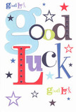 The joy and optimism of Richmond come alive on this good luck card, where bright, buoyant type spells out 'Good Luck' in an irresistible parade of cool pastel blues, deep berries, lush greens, and regal purples. The oversized, cheerful letters are matched by sprinklings of tiny, whimsical stars-sapphire, lavender, lemon-lime-that dance across a snowy-white background like celebratory confetti on a festival day at Richmond Park. The design's crisp, smooth finish invites a gentle touch, much like feeling the delicate texture of the freshest bouquet from a local shop. Every colour and font choice feels carefully curated, reminiscent of a florist picking the perfect stems to wish someone well. It's a card for crossing thresholds-a job promotion near the Richmond Bridge, an exam completed, or a friend embarking on a new adventure-imbued with warmth and sincere encouragement. Like a supportive cheer from the heart of Richmond, this card pairs beautifully with flowers or stands alone as a vibrant token of faith in every bright future that begins here.